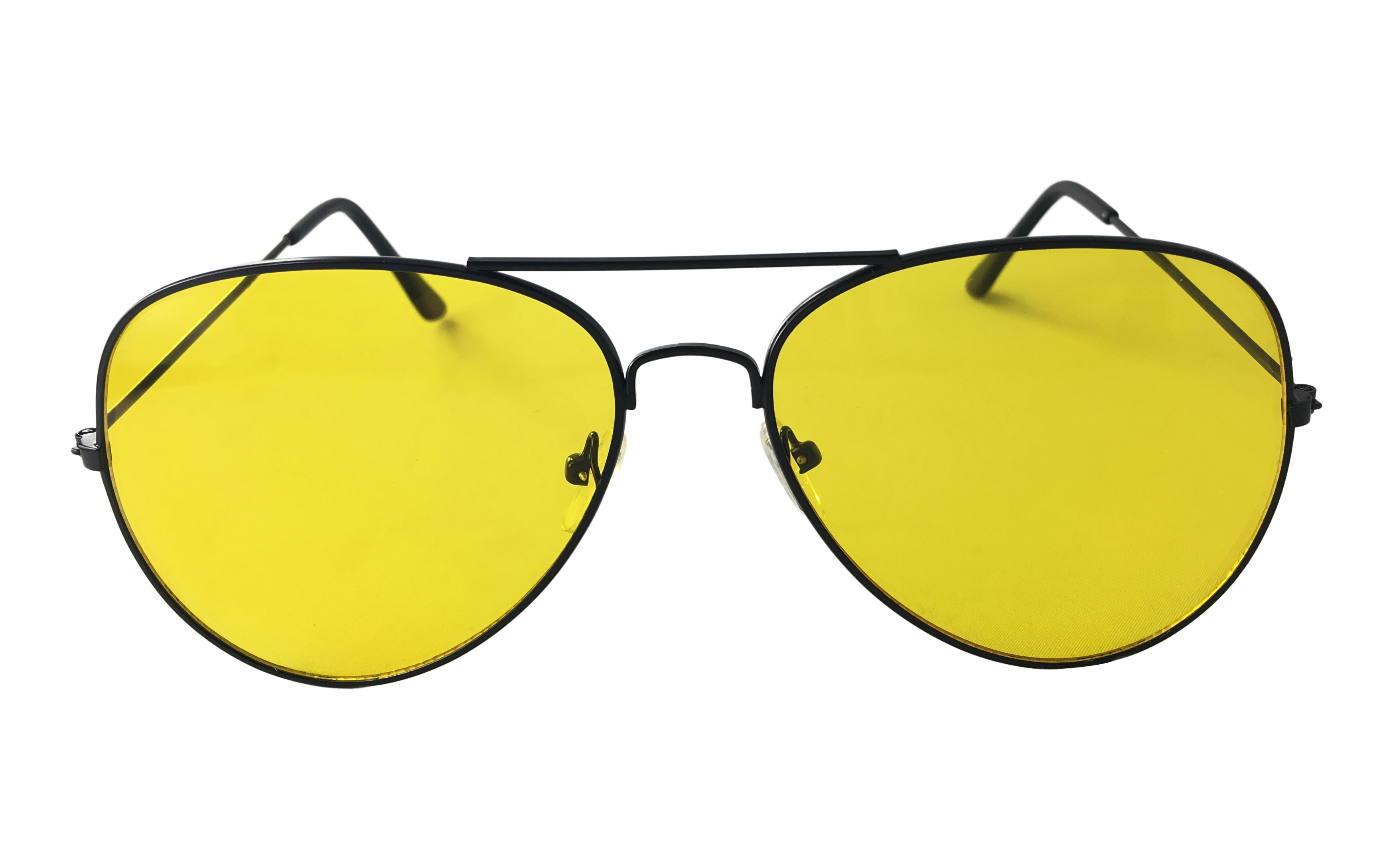 Aviator solbrille med gult brilleglas. Perfekt til kørebrille især om natten. Kendt som nat brille, velegnet til natkørsel | solbriller_kvinder