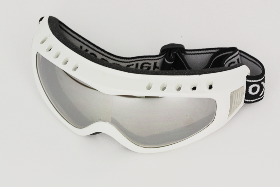 Hvid skibrille / goggles med justerbar elastikrem | search-2