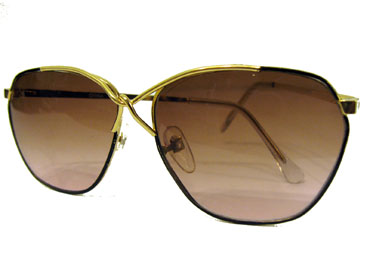 Metal solbrille med flet over næse | retro_vintage_solbriller