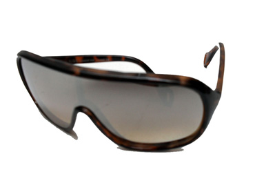 Ski / racer solbriller med spejlglas i skildpadde brun | oversize_store_solbriller