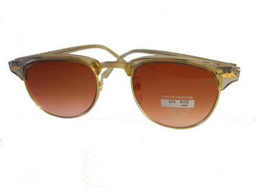 Clubmaster solbriller i gennemsigtig beige | search