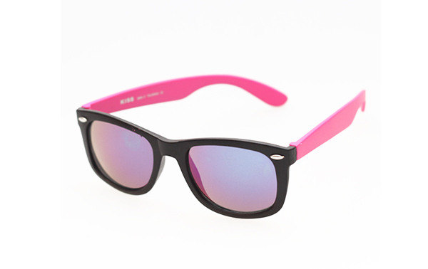 Wayfarer solbrille sort m/pink. Multifarvet glas | search