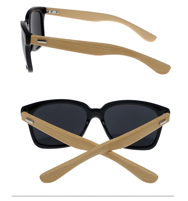 Solbriller med håndlavet bambus stænger. Køb i dag og modtag imorgen  | træ-solbriller-bambus-2