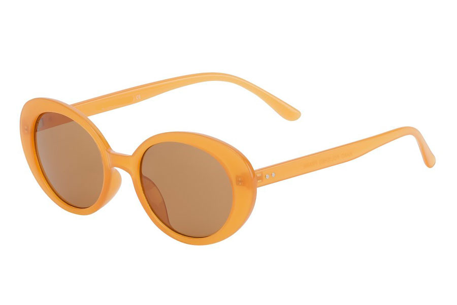 Smokey-orange farvet flower power hippie solbrille til den sommerglade hippie.  Retro / hippie / Jackie O stilen. | retro_vintage_solbriller