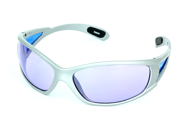 Sports løbesolbrille i lyst design med lyslilla glas | ski_racer_solbriller