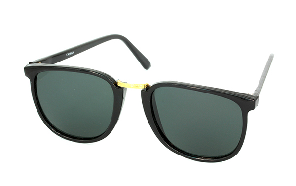 Runde lækre solbriller i sort | enkelt-klassisk-design