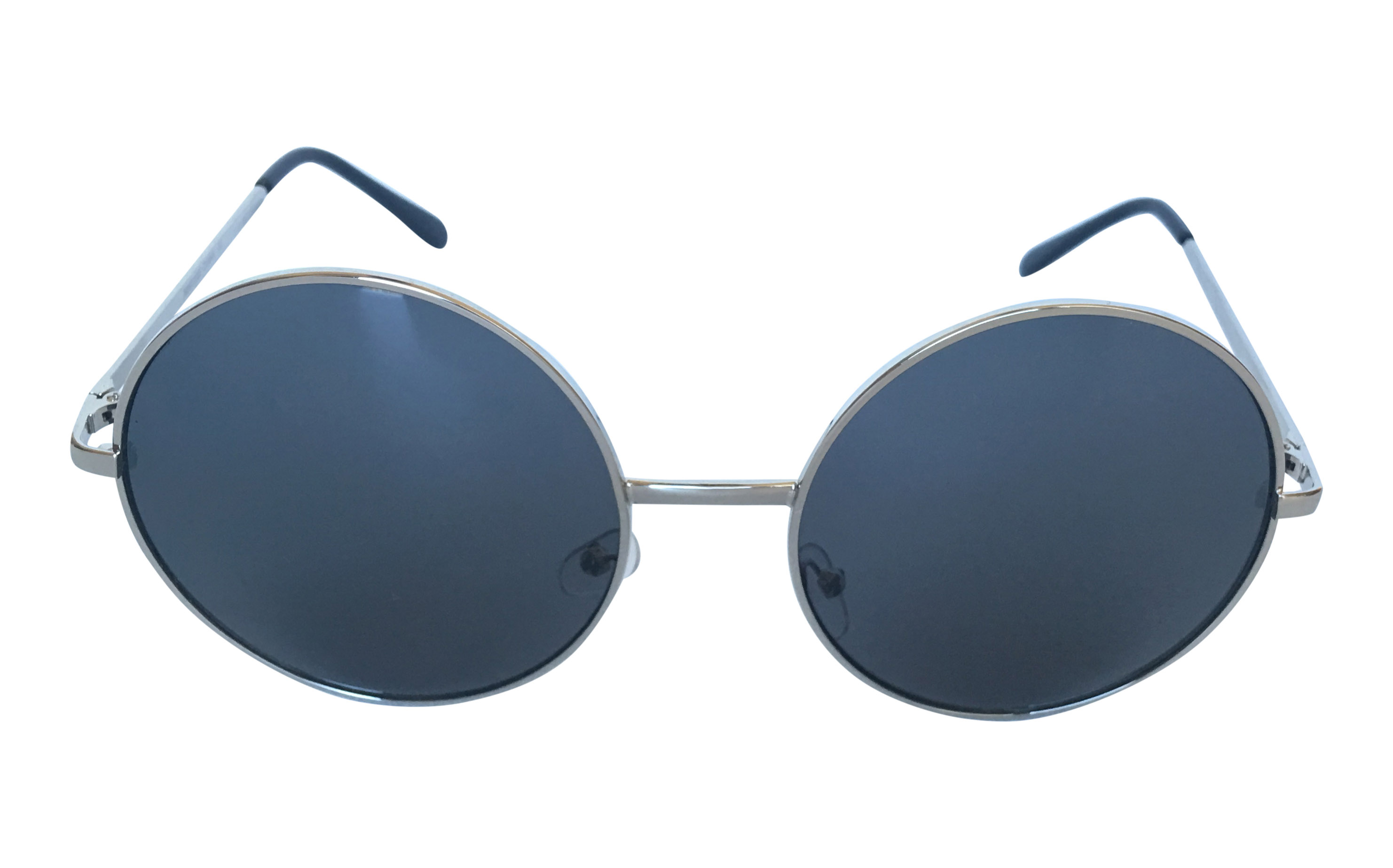 Stor sølvfarvet lennon solbrille - Design nr. s3307