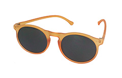 Mat orange rund solbrille - Design nr. 3224