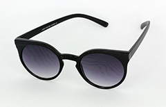 Enkelt sort rund solbrille - Design nr. s1020