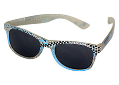 Wayfarer solbrille i farvet unisex design - Design nr. s1145