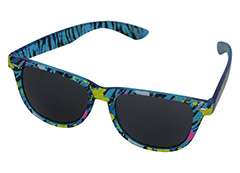 Wayfarer solbrille i gennemsigtig blå - Design nr. s1154