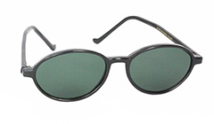 Sort oval solbrille i unisex design - Design nr. s3105