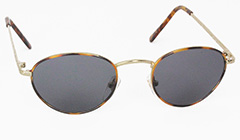 Oval solbrille med gråsorte glas - Design nr. s3120