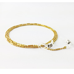 Brillekæde i guldfarvet smuk kæde - Design nr. s3167