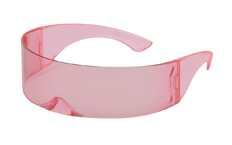 Star Trek / Festival solbrille i feminin transparent lyserød - Design nr. s3647