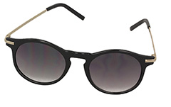 Sort feminin rund solbrille - Design nr. s980