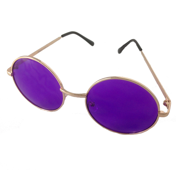 Rund solbrile i lennon design med lilla glas | billige-solbrille-nyheder-2
