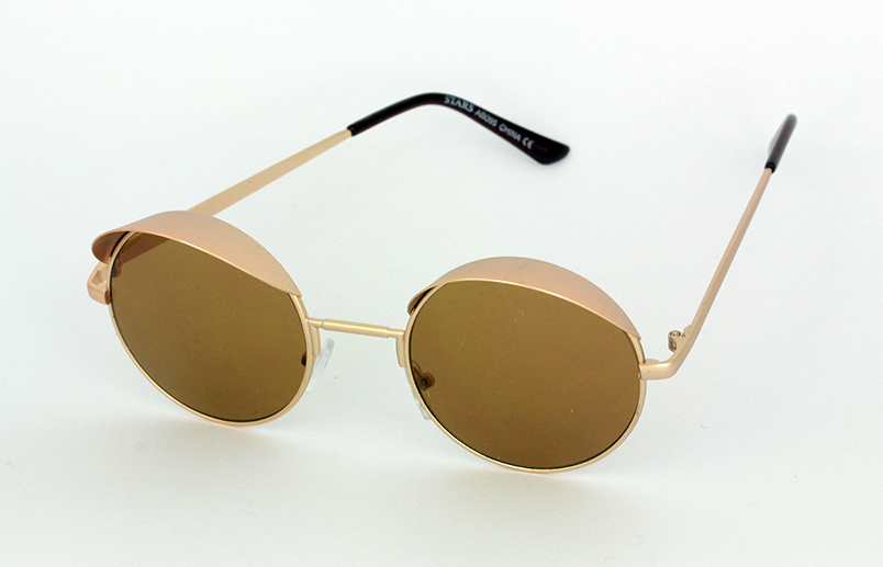 Skyggesolbrille i guld | retro_vintage_solbriller