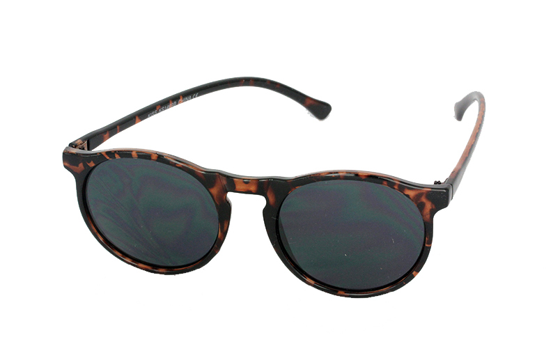 Rund mørkebrun solbrille | retro_vintage_solbriller