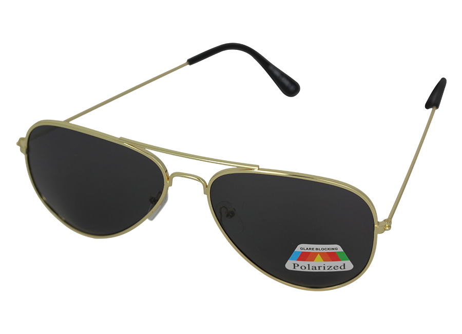 Aviator solbrille med polaroid glas | solbriller_med_moerkt_glas