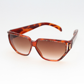 (SPAR 50 % F�R 79.- NU KUN 39.-) Krokopræget / skildpadde solbriller m/ blomster design.  | oversize_store_solbriller