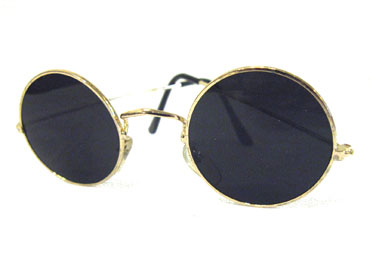 solbriller i metal guld - Design nr. s307 i Runde solbriller