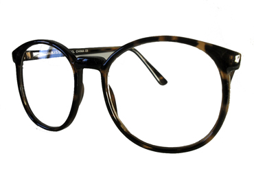 Brun/tortoise brille i rundt oversize design | search