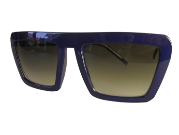 Blå kantet cartoon solbrille | sjove_udklaednings_briller