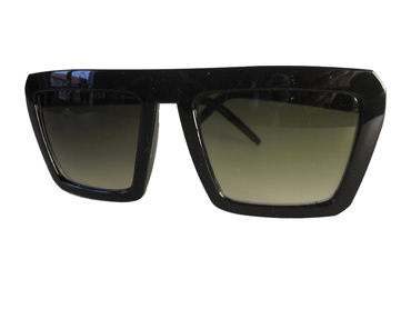 Sort kantet cartoon solbrille | oversize_store_solbriller