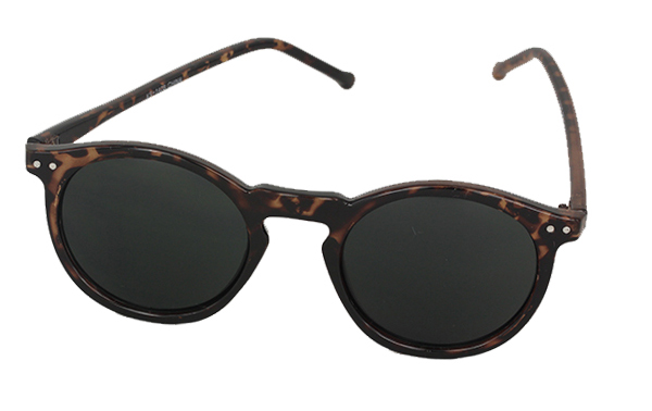 Skildpaddebrun rund solbrille | billige-solbrille-nyheder