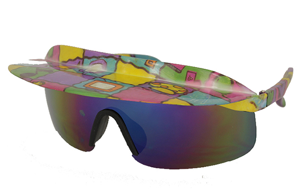 Ski / racer solbrille med skygge | 