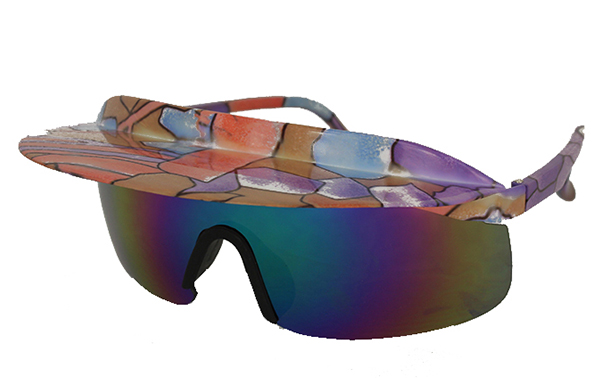Retro solbrille med skygge | ski_racer_solbriller