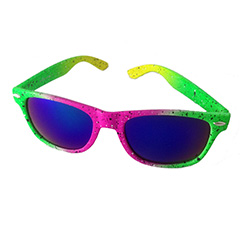 Farverig neon solbrille med  - Design nr. 3200