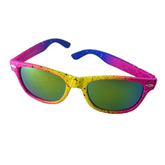 Neonfarvet solbrille i spraymalings look - Design nr. s3202