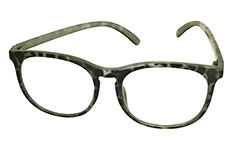 Brille med klart glas uden styrke i grå-sort design - Design nr. s3252