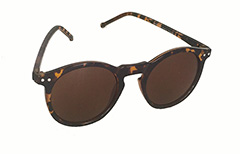 Rund mode solbrille med brunt glas. - Design nr. s3264