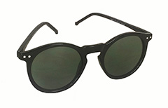 Sort rund modesolbrille i unisex design - Design nr. s3265