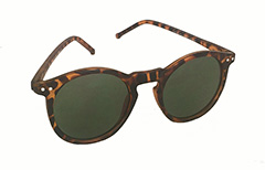 Mat leopardbrun runde solbrille - Design nr. s3266