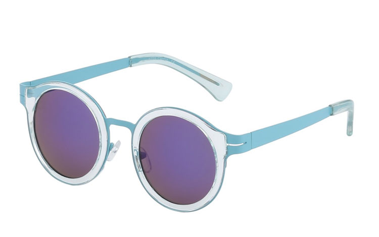 Flot pastelfarvet solbrille med metal og plastik detaljer - Design nr. 3433