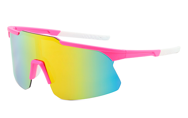 Sportsbrille til Sport, Løb, Cykling eller bare fashion, i stort / oversize design - Design nr. 4465
