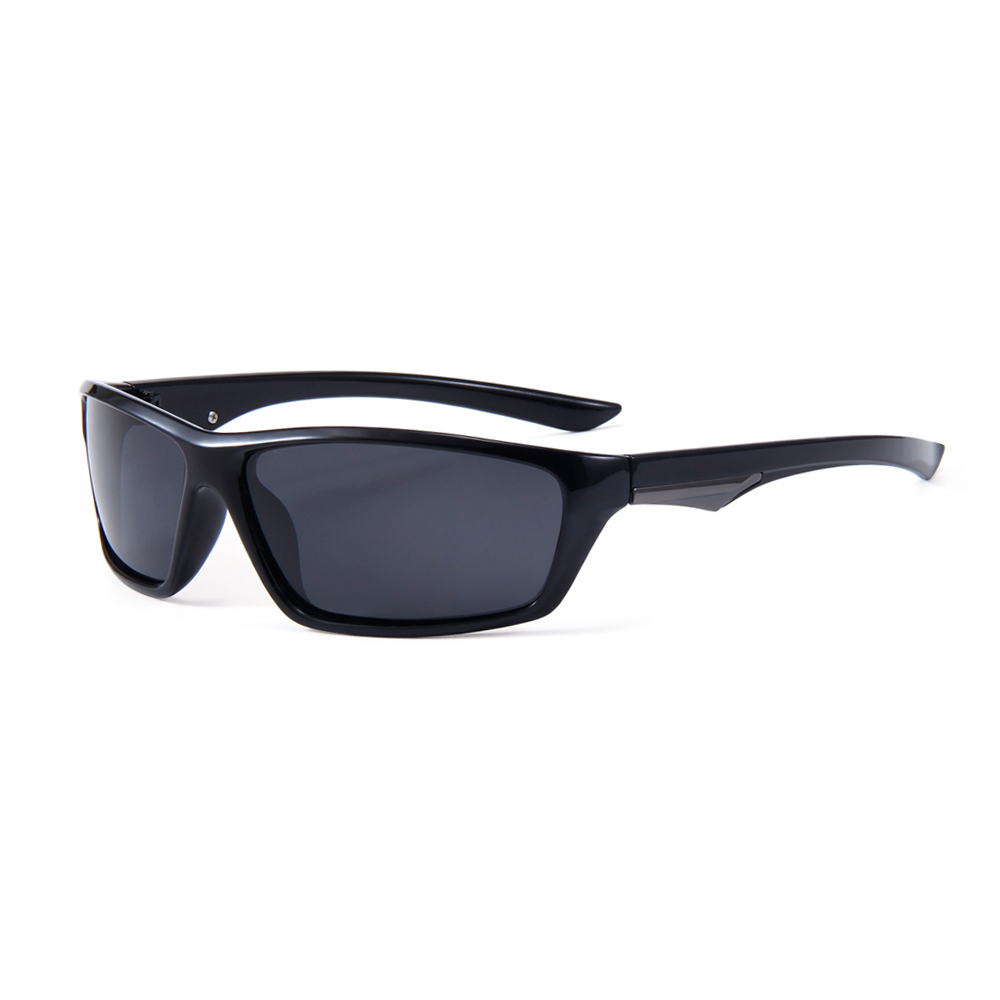 Hurtig brillen eller Techno solbrillen i blank sort - Design nr. 4539