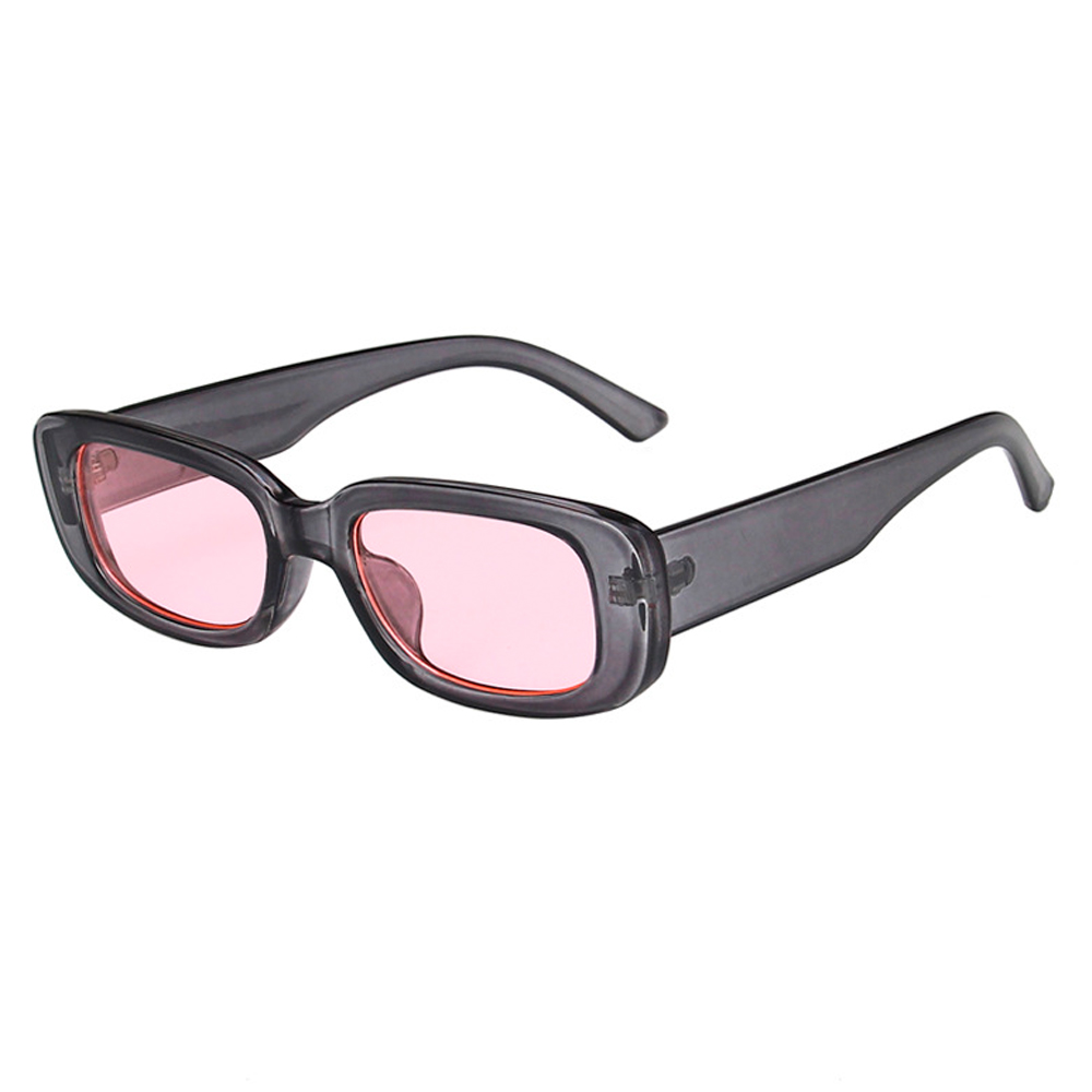 Transparent grå solbrille i aflangt firkantet design - Design nr. 4549