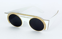 Eksklusiv og speciel solbrille i hvid - Design nr. s1043