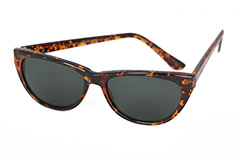 Cateye solbrille i skildpaddebrun i 50er - 60er vintage design. - Design nr. 1169