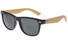Wayfarer solbrille med bambus - Design nr. s3049