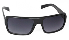 Sort solbrille med metal detalje - Design nr. s3093