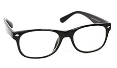 Sort brille uden styrke i let design - Design nr. s3130