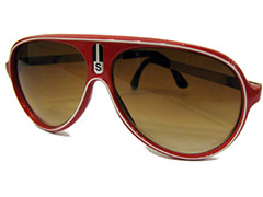 Rød aviator millionaire solbrille - Design nr. s330