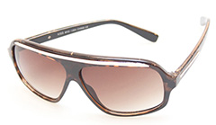 Brun millionaire aviator solbrille - Design nr. 387
