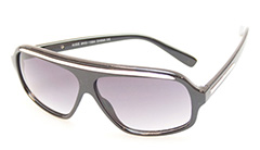 Sort med guld aviator solbrille - Design nr. s388